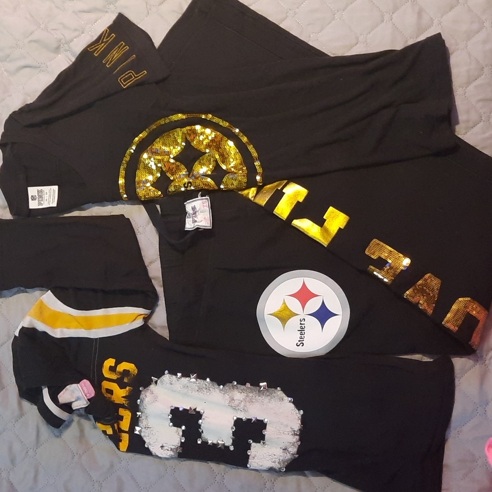VS Pink Steelers xs 3 PC Set or separate 25 each